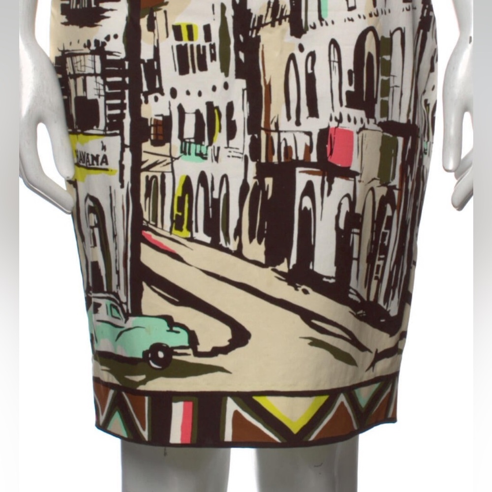 Kate Spade New York Stylish Cityscape Print Pencil Skirt Size: 0 - Picture 5 of 6
